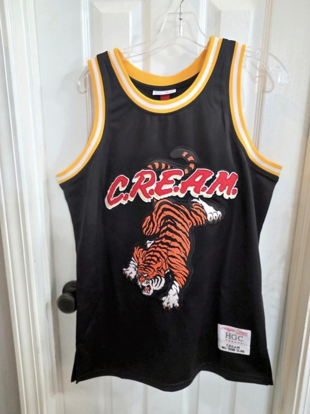 Headgear Classics Wu-Tang Tiger Black Basketball Jersey Jersey in Black Size L